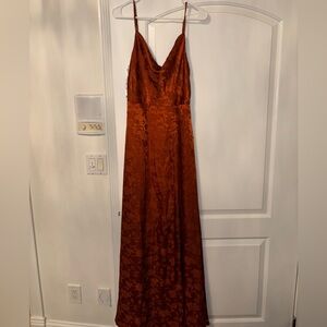 Orange prom dress